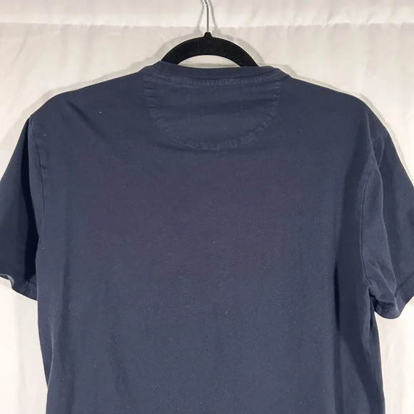 Penguin Munsingwear Shirt Men's Medium Black Short Sleeve Crew Neck Pocket - Picture 8 of 9